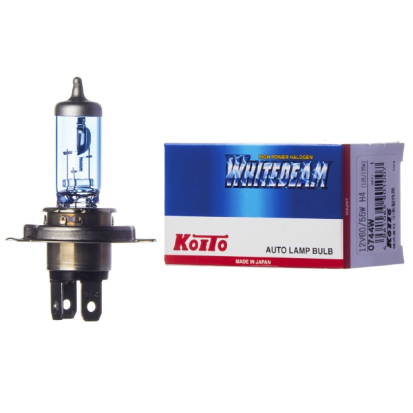 Лампа высокотемпературная Koito Whitebeam Premium H4 12V 60/55W (135/125W) 4500K (уп. 1 шт.)
