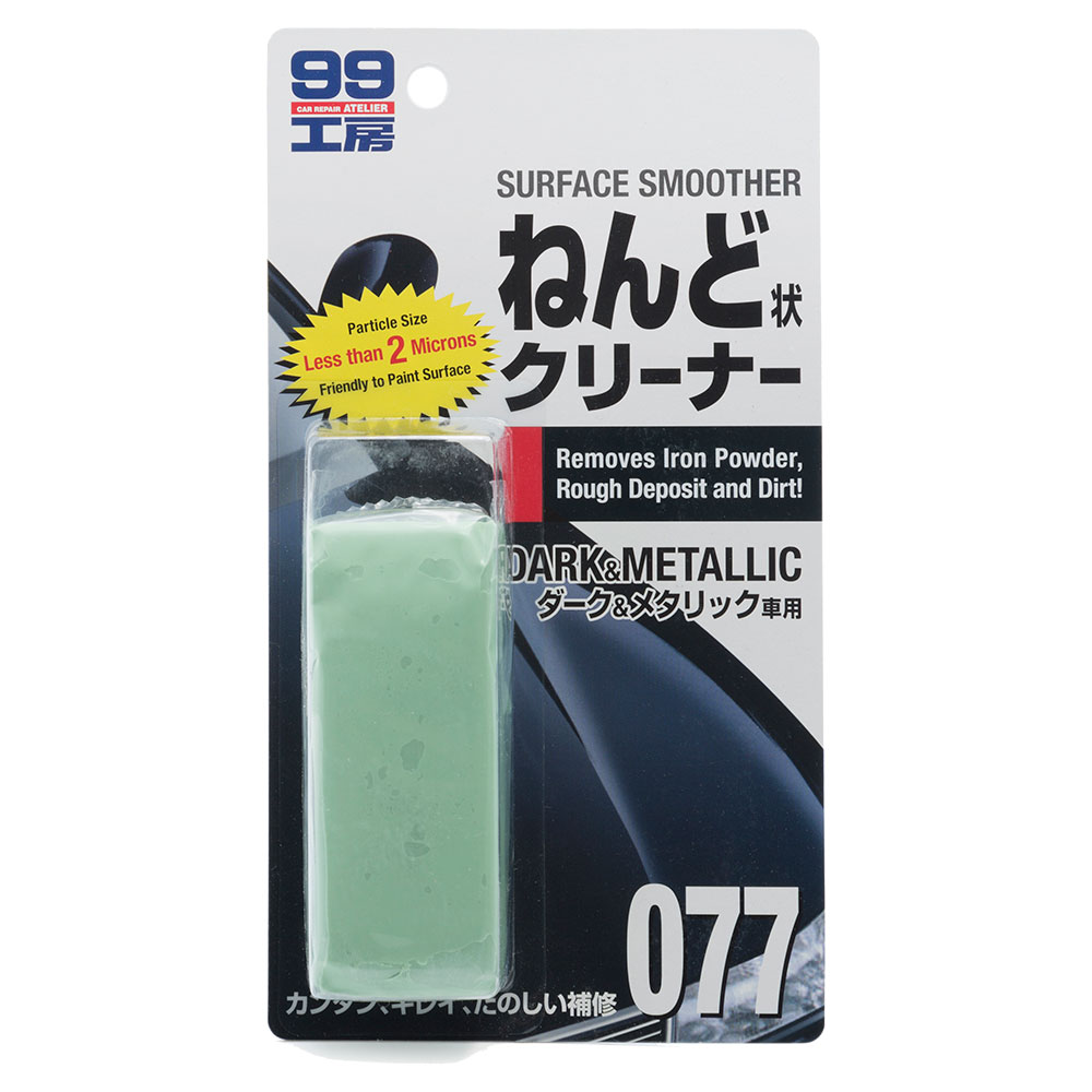 09077 Soft99 Очиститель кузова на основе глины Surface Smoother для темных, 150 гр