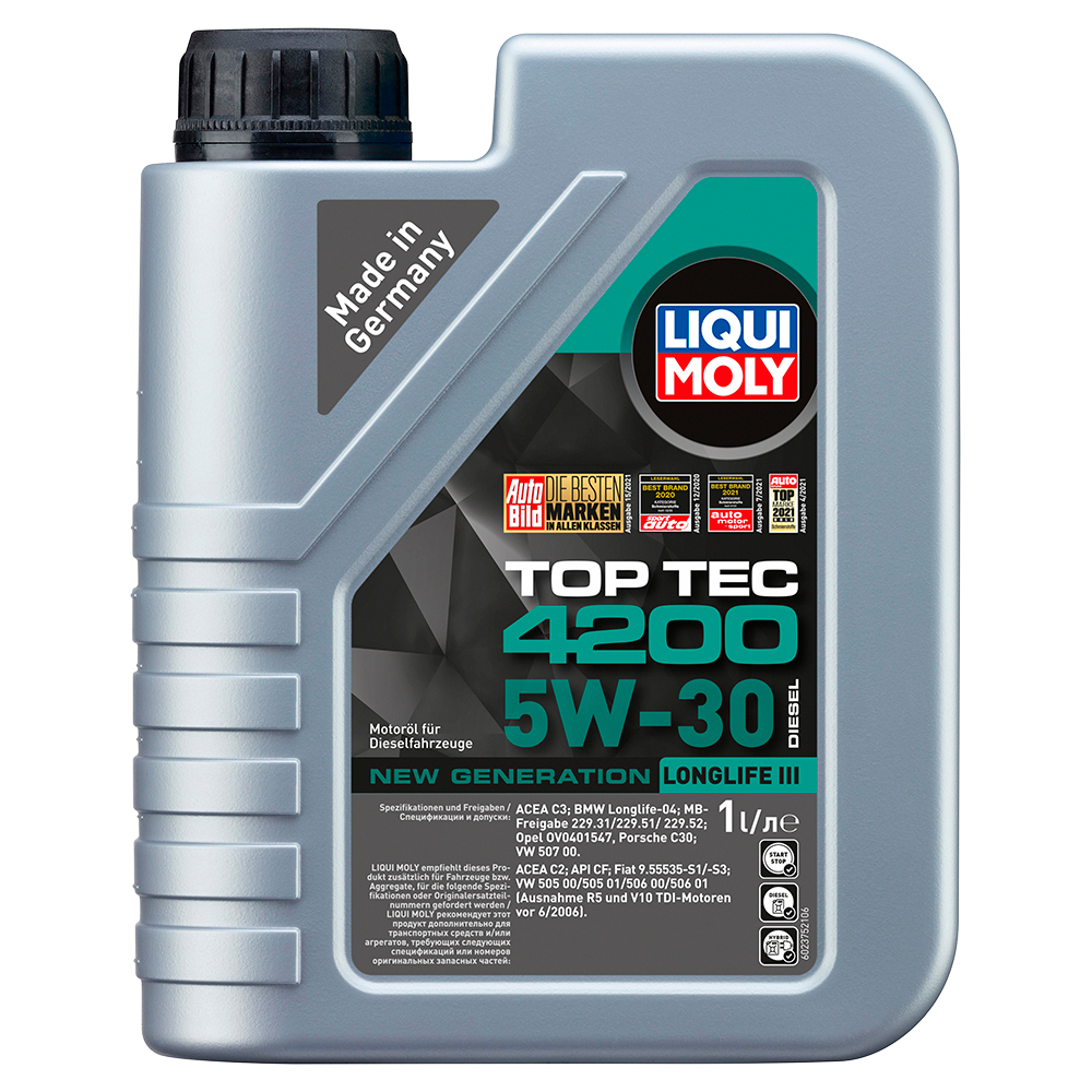 2375 LIQUI MOLY LIQUI MOLY НС-синтетическое моторное масло Top Tec 4200 5W-30 Diesel New Generation 1л