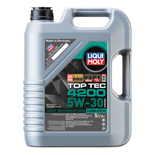 2376 LIQUI MOLY LIQUI MOLY НС-синтетическое моторное масло Top Tec 4200 5W-30 Diesel New Generation 5л