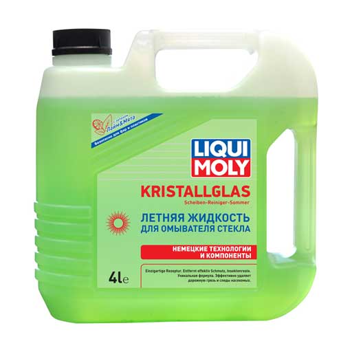 35001 LIQUI MOLY Летняя жидкость для омывателя стекла LIQUI MOLY KRISTALLGLAS Scheiben-Reiniger-Sommer 4л