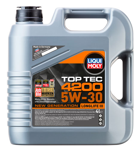 3715 LIQUI MOLY LIQUI MOLY НС-синтетическое моторное масло Top Tec 4200 5W-30 4л