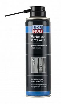 3953 LIQUI MOLY Грязеотталкивающая белая смазка LIQUI MOLY Wartungs-Spray weiss 0,25л
