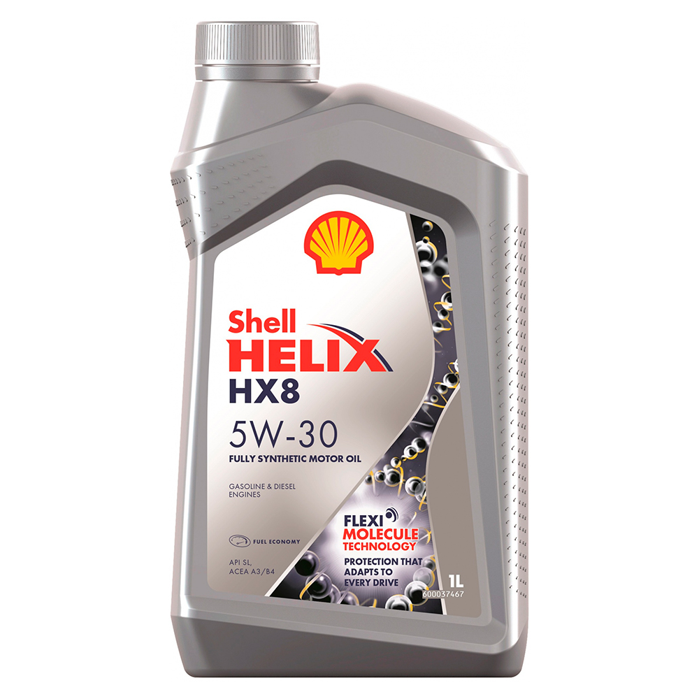 550046372 SHELL Синтетическое моторное масло SHELL HELIX HX8 5W-30, 1л