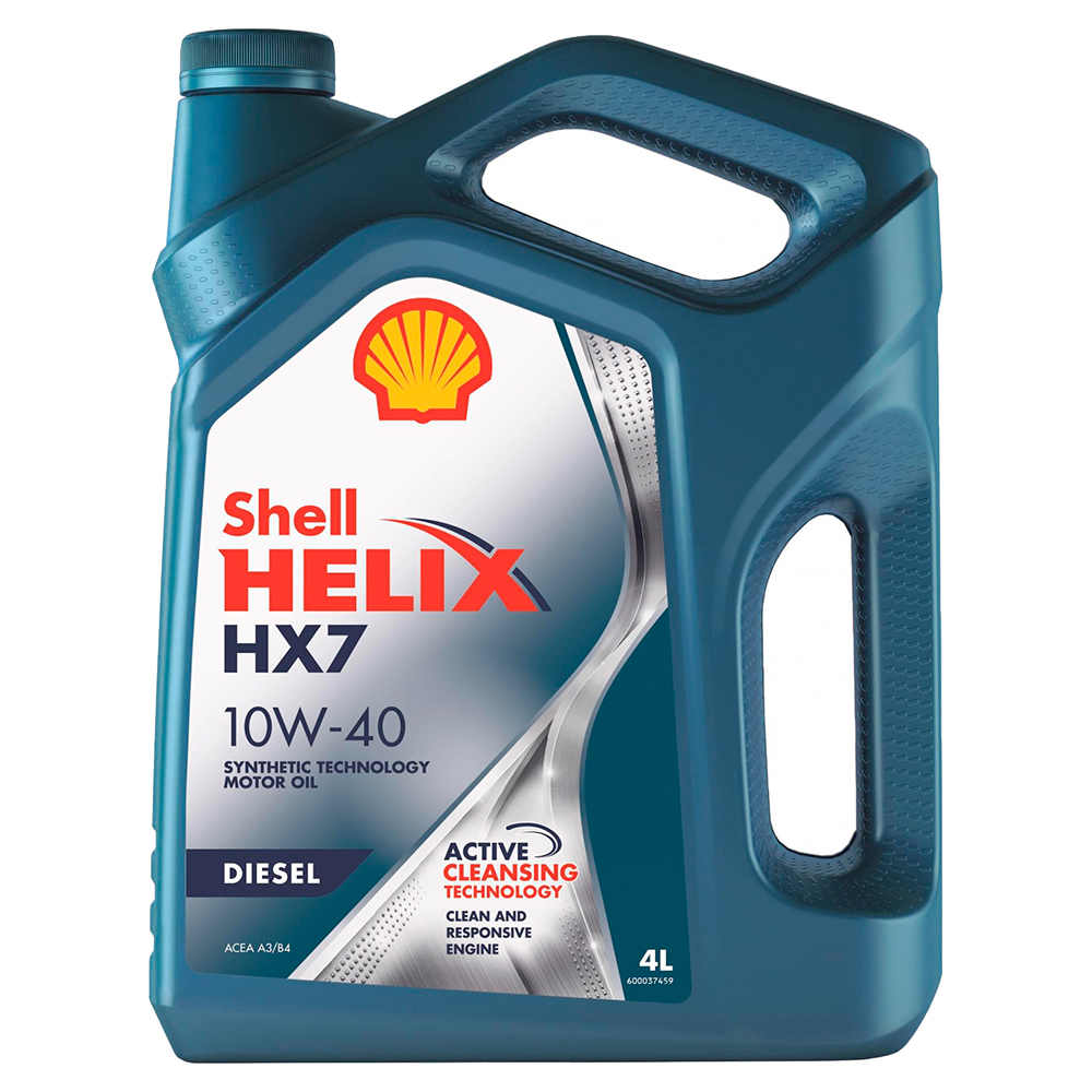 550046373 SHELL Полусинтетическое моторное масло SHELL Helix HX7 Diesel 10W-40, 4л