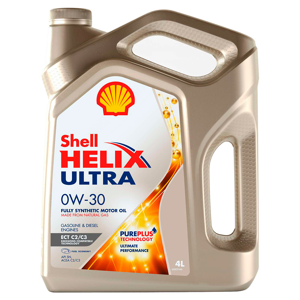 550046375 SHELL Синтетическое моторное масло SHELL Helix Ultra ECT C2/C3 0W-30, 4л