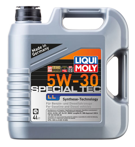 7654 LIQUI MOLY LIQUI MOLY НС-синтетическое моторное масло Special Tec LL 5W-30 4л