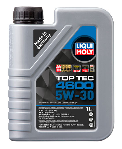 8032 LIQUI MOLY НС-синтетическое моторное масло LIQUI MOLY Top Tec 4600 5W-30 1л