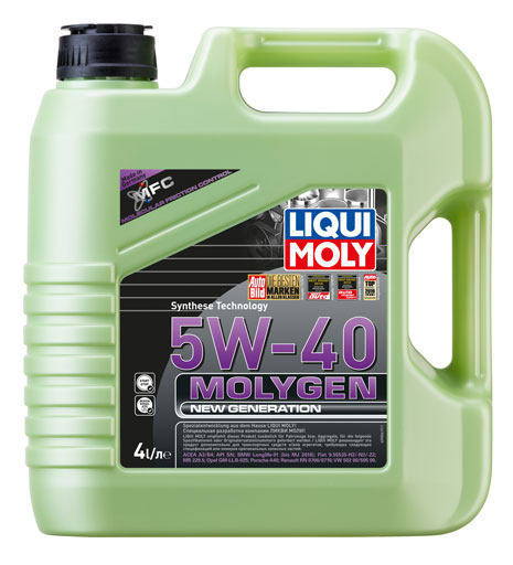 9054 LIQUI MOLY LIQUI MOLY НС-синтетическое моторное масло Molygen New Generation 5W-40 4л