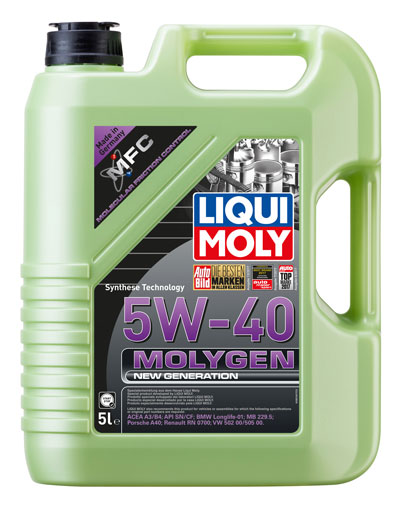9055 LIQUI MOLY НС-синтетическое моторное масло LIQUI MOLY Molygen New Generation 5W-40 5л