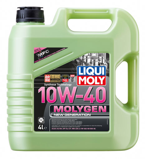 9060 LIQUI MOLY LIQUI MOLY НС-синтетическое моторное масло Molygen New Generation 10W-40 4л