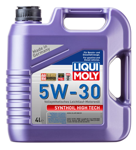 9076 LIQUI MOLY LIQUI MOLY Синтетическое моторное масло Synthoil High Tech 5W-30 4л