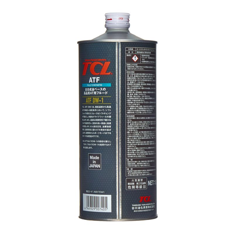 A001TDW1 TCL Жидкость для АКПП TCL ATF DW-1, 1л