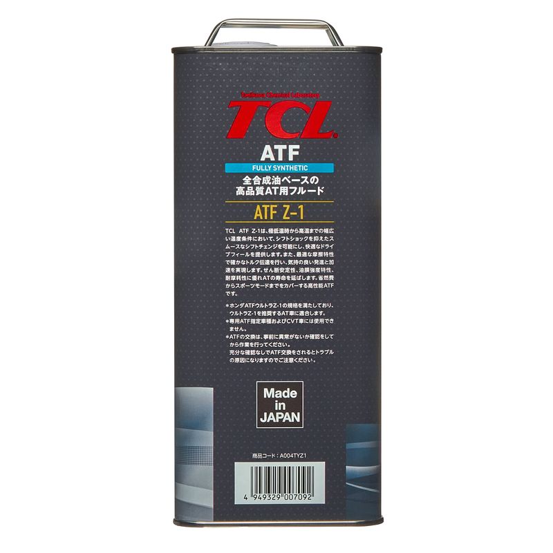 A004TDW1 TCL Жидкость для АКПП TCL ATF DW-1, 4л