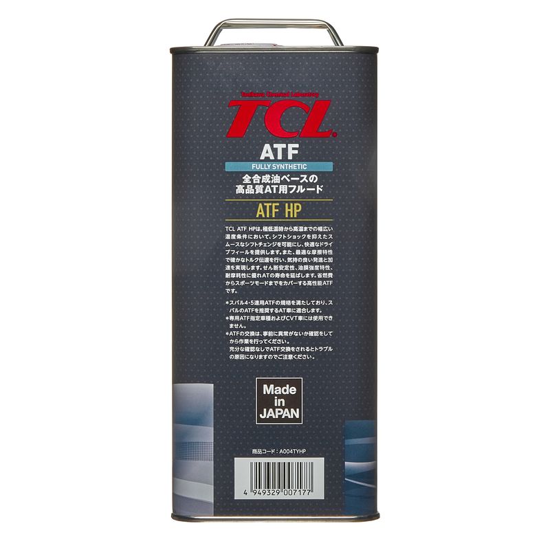 A004TYHP TCL Жидкость для АКПП TCL ATF HP, 4л