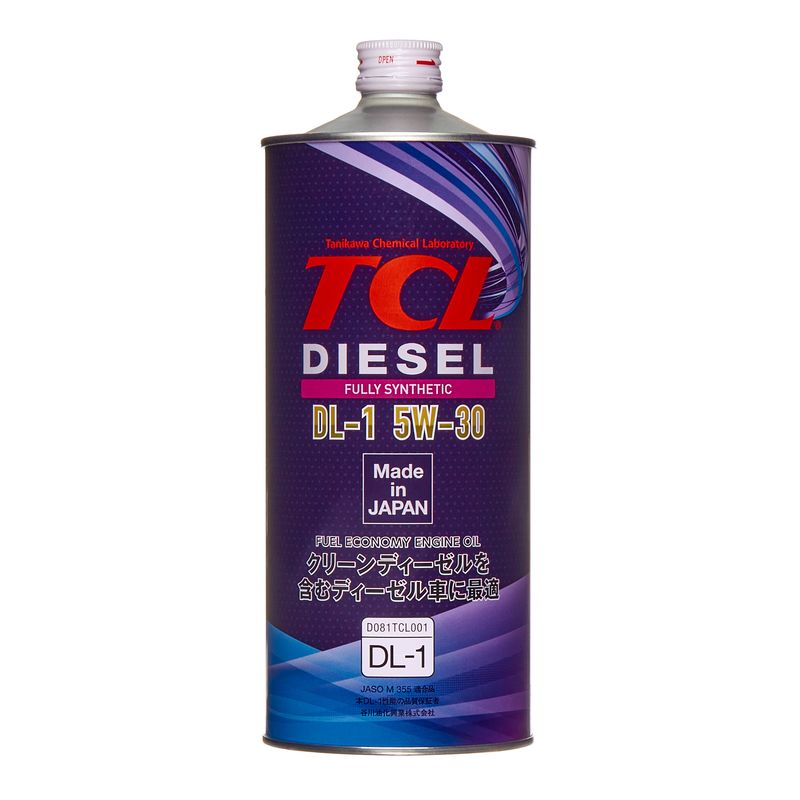 D0010530 TCL Моторное масло TCL Diesel, Fully Synth, DL-1, 5W30, 1л