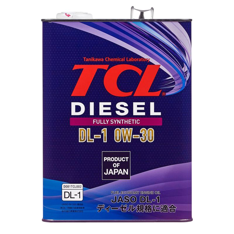 Масло моторное TCL Diesel DL-1, 0W-30, 4л