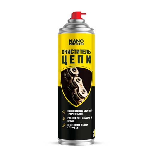 NPGCC0028 NANOPROTECH Очиститель цепи NANOPROTECH, 400 мл.
