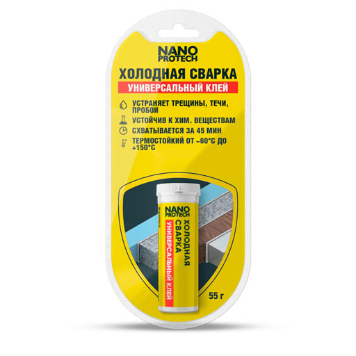 NPGSU0006 NANOPROTECH Холодная сварка - Универсальный клей NANOPROTECH, 55 г.
