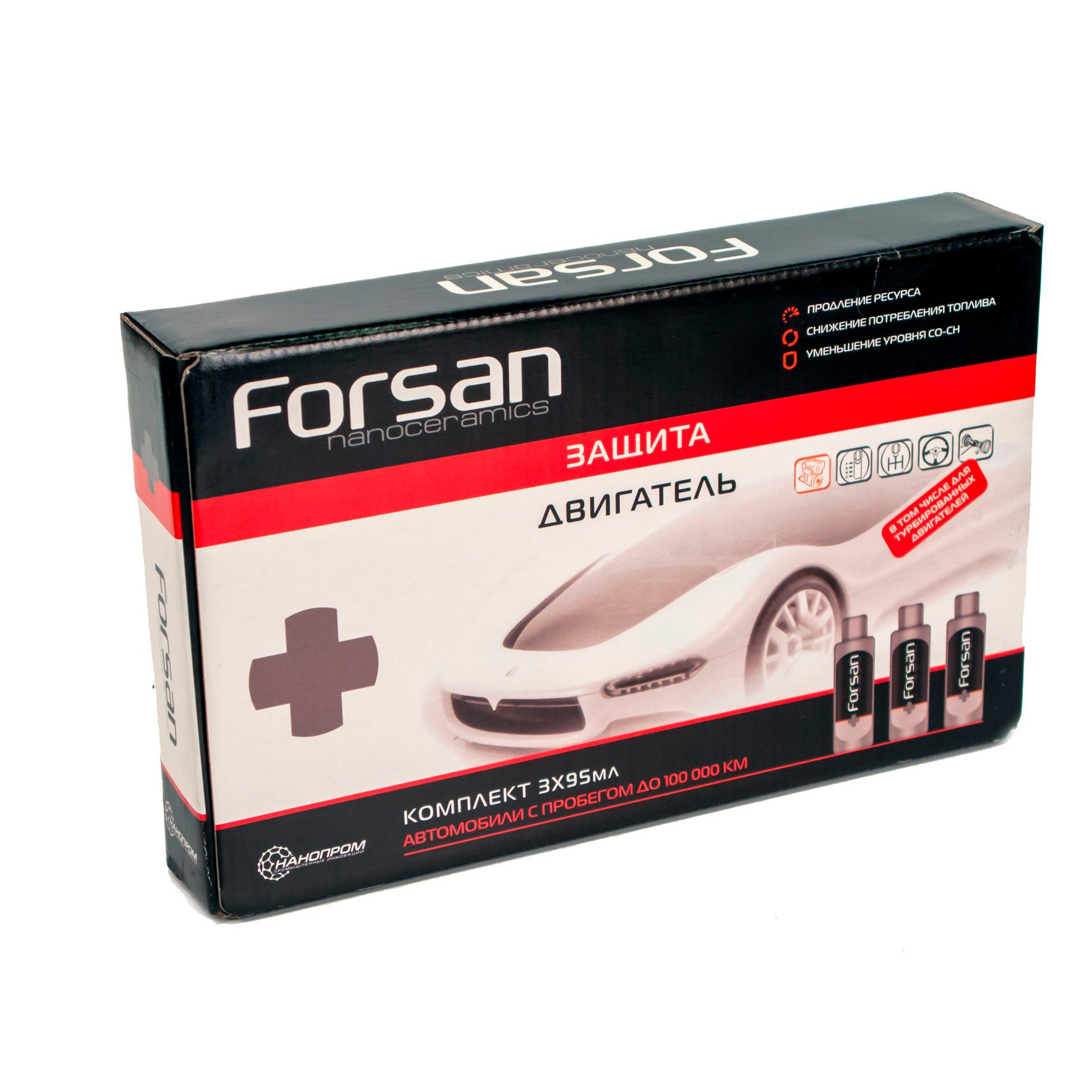 PRO-EN3-2009-01-RU Forsan Forsan Присадка для двигателя - защита 3x95 мл.