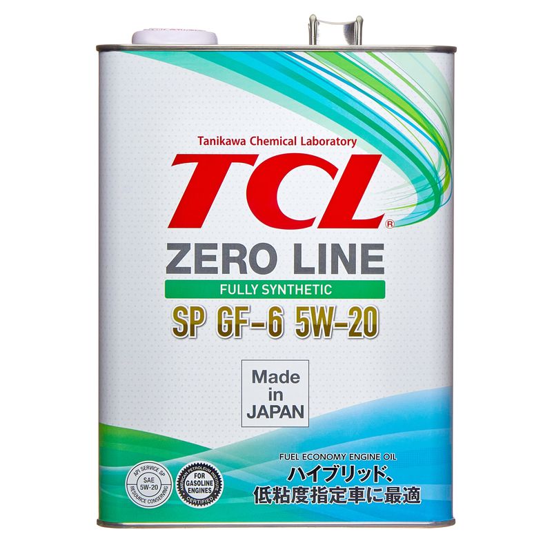 Z0040520SP TCL Моторное масло TCL Zero Line Fully Synth, Fuel Economy, SP, GF-6, 5W20, 4л